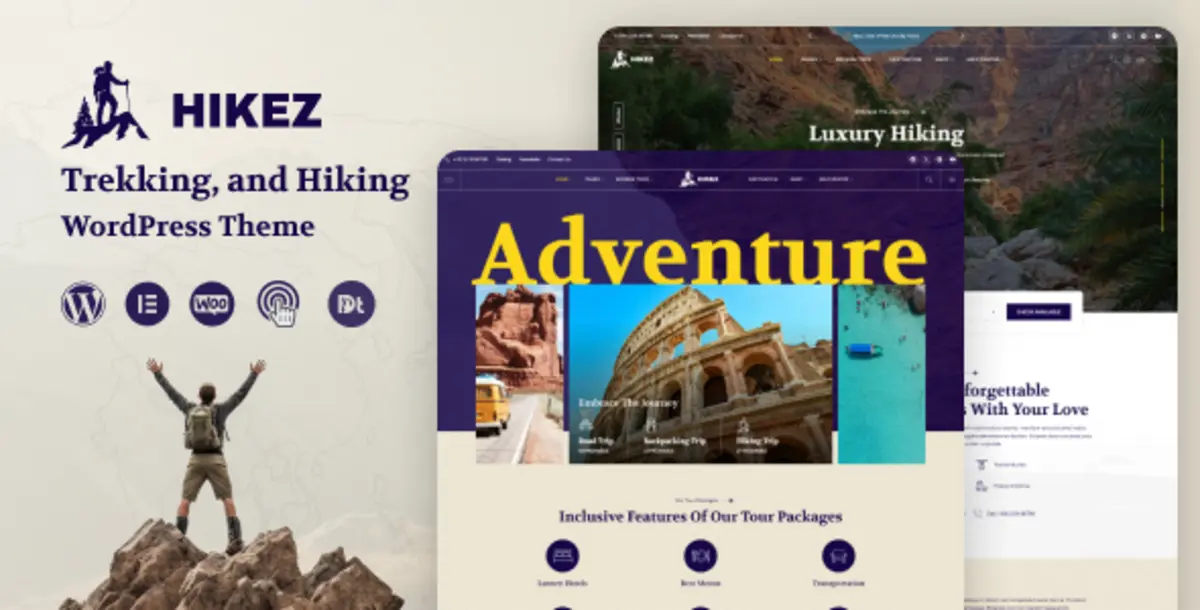 Hikez 1.0.3 – Tema WordPress Adventure Travel, Hiking & Tour Booking
