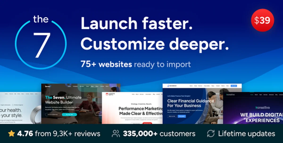The7 14.4.3 – Tema WordPress Multipurpose & WooCommerce untuk Website Profesional