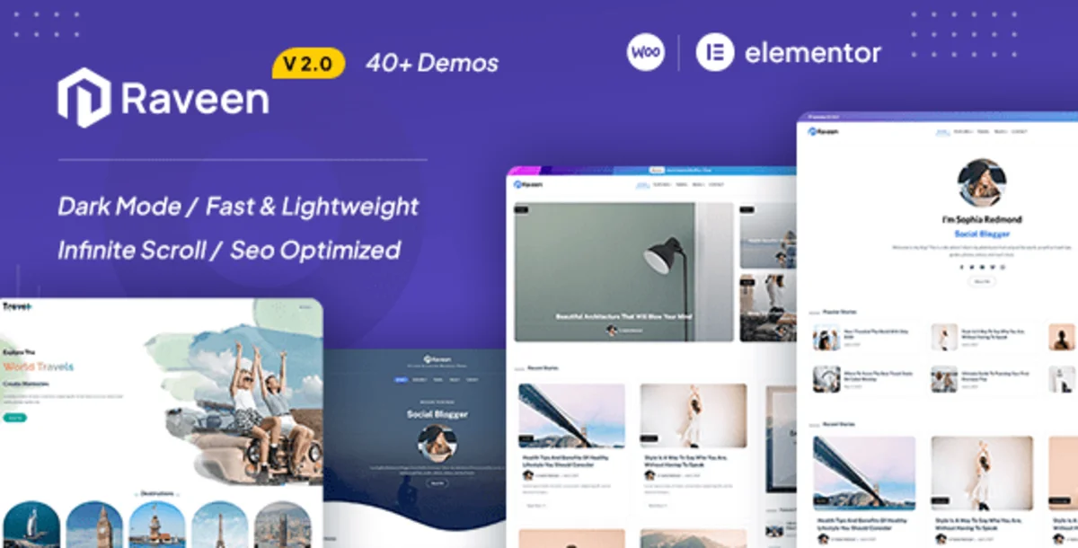 Raveen 2.0 – Tema WordPress Blog & Magazine Modern yang Ringan dan SEO Friendly