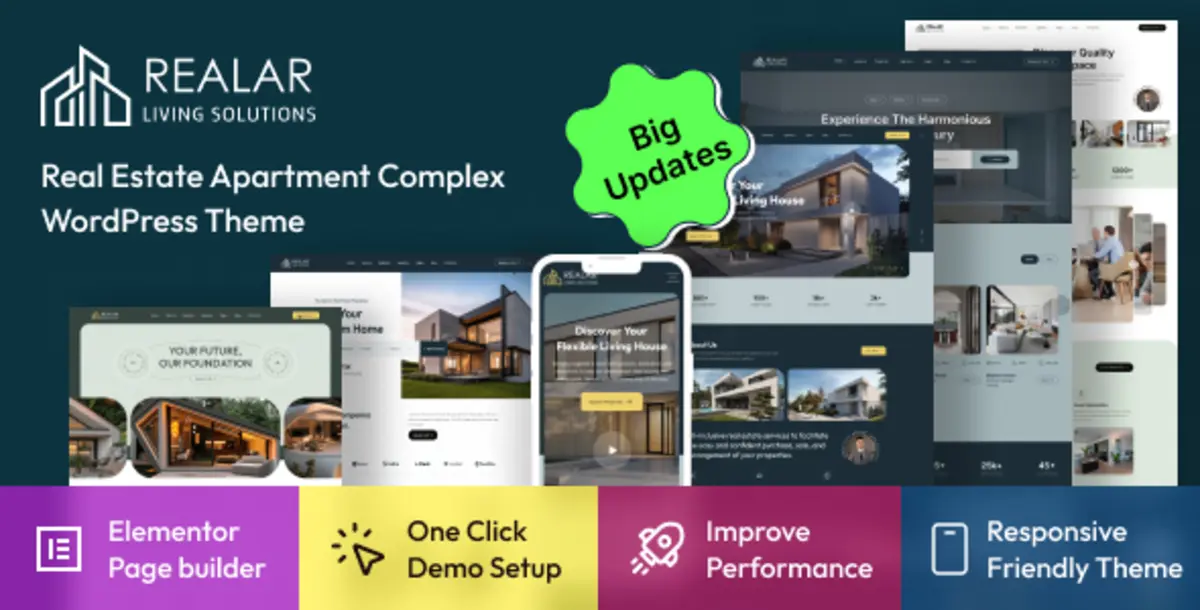 Realar 2.2.0 – Tema WordPress Real Estate untuk Agen Properti, Listing & Rental