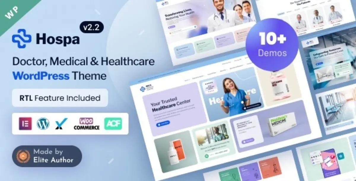 Hospa 2.2 – Tema WordPress Klinik, Rumah Sakit & Healthcare dengan Sistem Booking