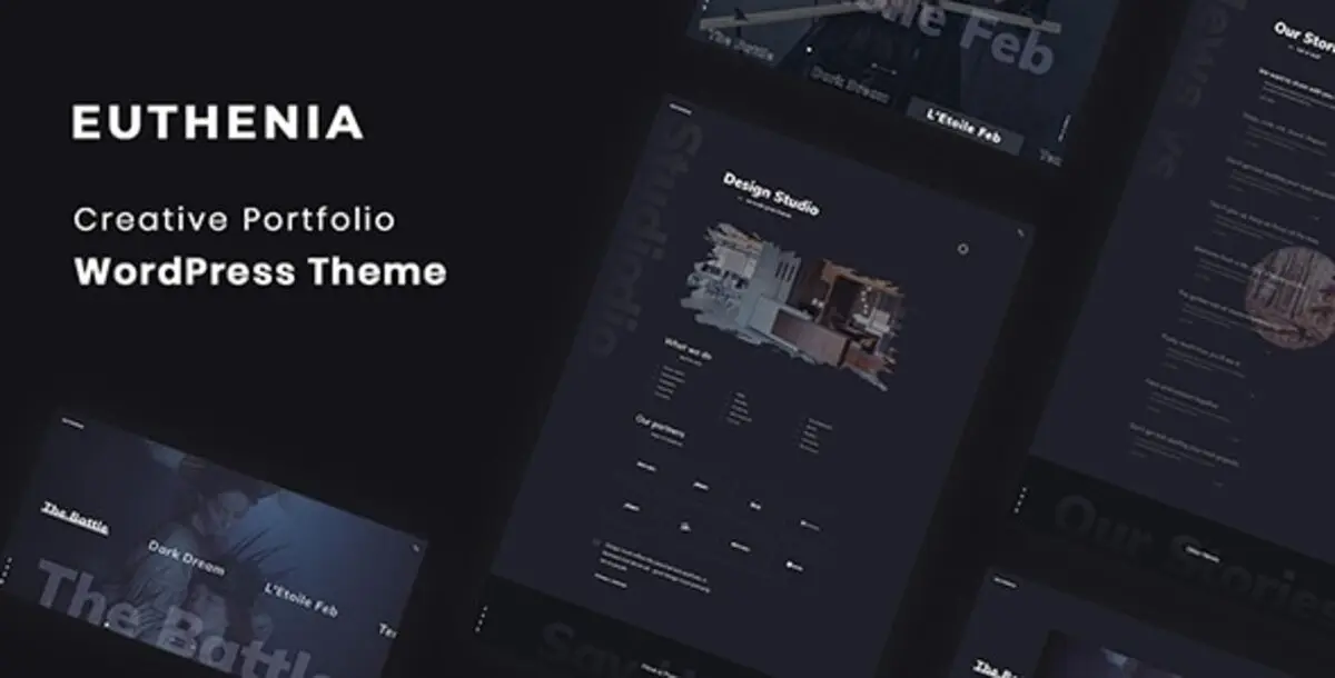 Euthenia 1.0.6 – Tema WordPress Creative Portfolio untuk Freelancer, Agency & Profesional Kreatif