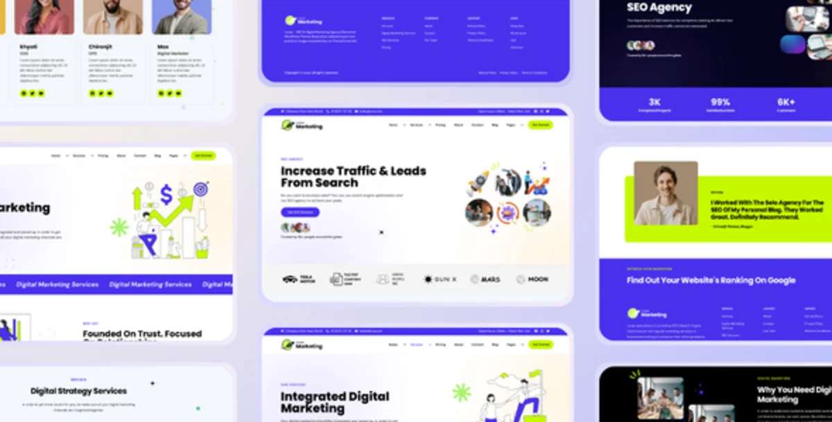 Lunax 7.0 – Tema WordPress Digital Marketing, SEO & Creative Agency