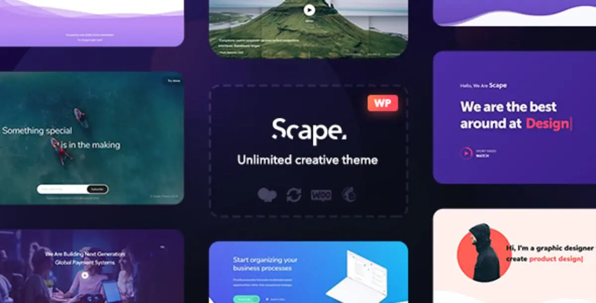 Scape 1.5.17 – Tema WordPress Multipurpose Modern untuk Bisnis, Agency & WooCommerce