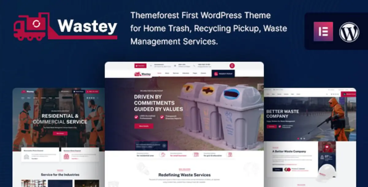 Wastey 1.4 – Tema WordPress Waste Management & Recycling Services