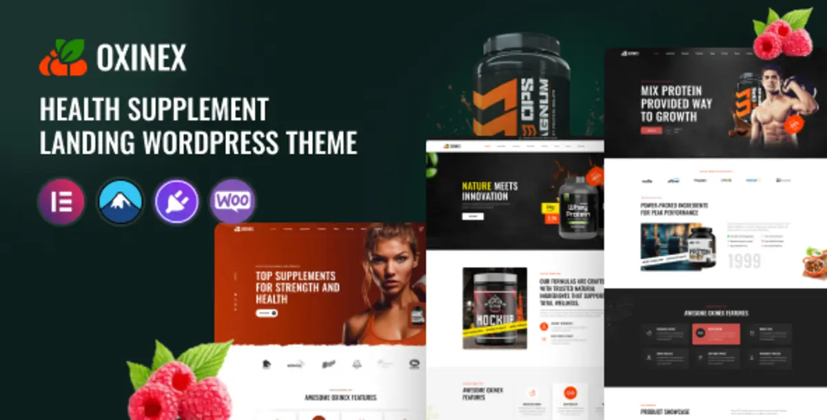 Oxinex 1.0 – Tema WordPress Health Supplement untuk Toko Suplemen & Produk Kesehatan