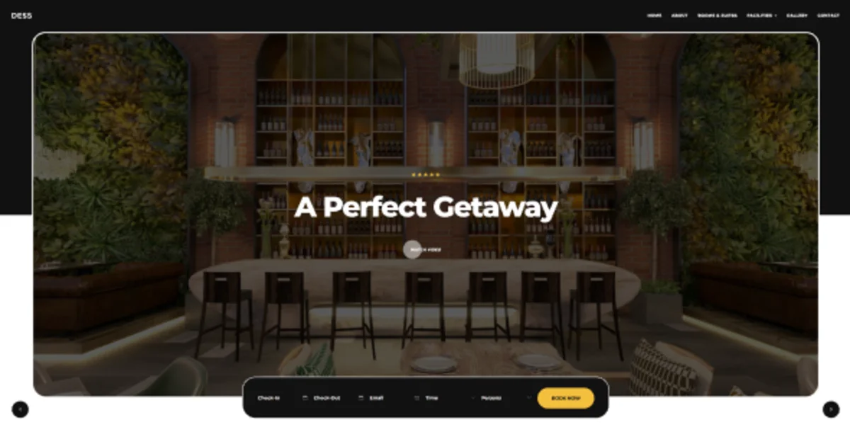 Dess 1.0.0 – Tema WordPress Hotel & Resort Modern untuk Website Booking Penginapan