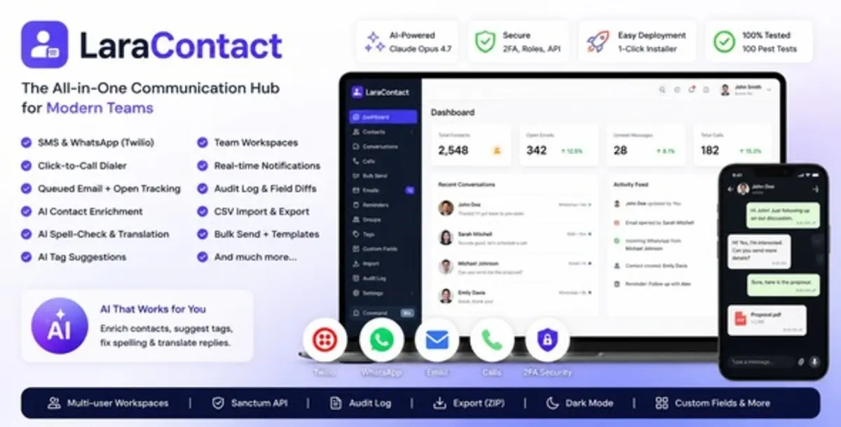 LaraContact v2.0 – Aplikasi Manajemen Kontak Online Berbasis Laravel