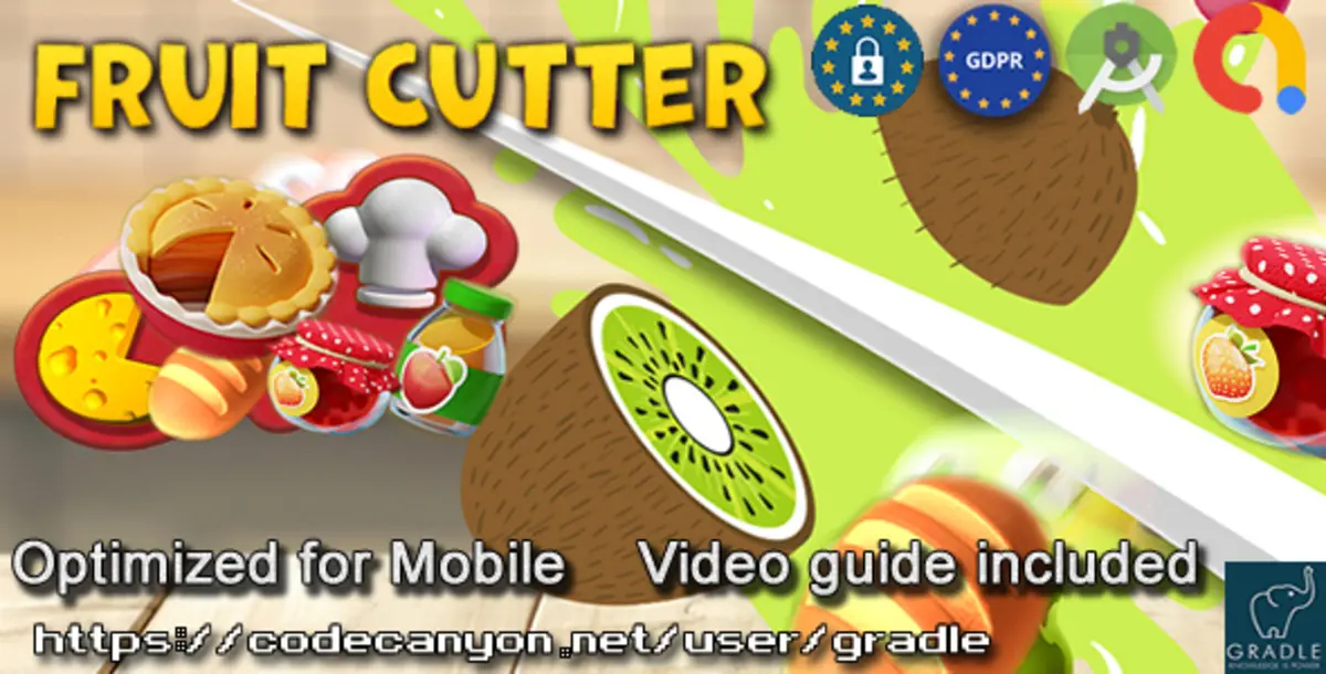 Fruit Cutter 1.0.1 – Game Android Studio dengan AdMob & GDPR Siap Publish