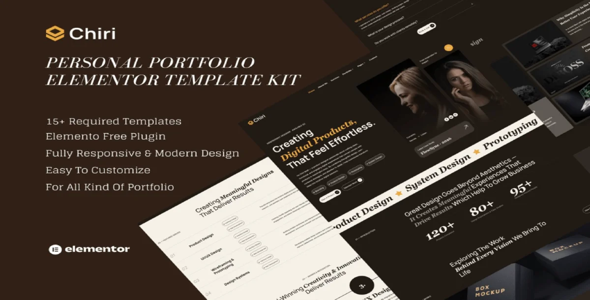 Chiri – Personal Portfolio Elementor Template Kit