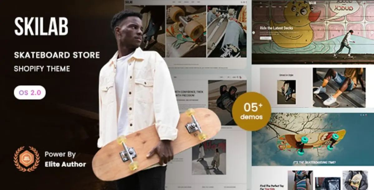 Skilab 1.0 – Tema Shopify 2.0 untuk Toko Skateboard, Streetwear & Sports Equipment