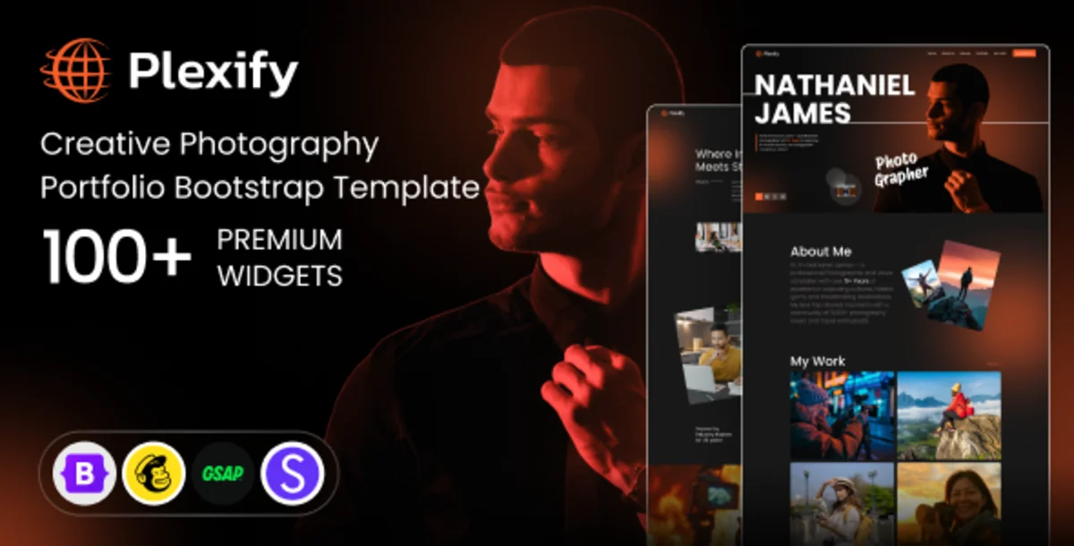 Plexify – Template HTML Bootstrap untuk Photography Portfolio & Creative Studio