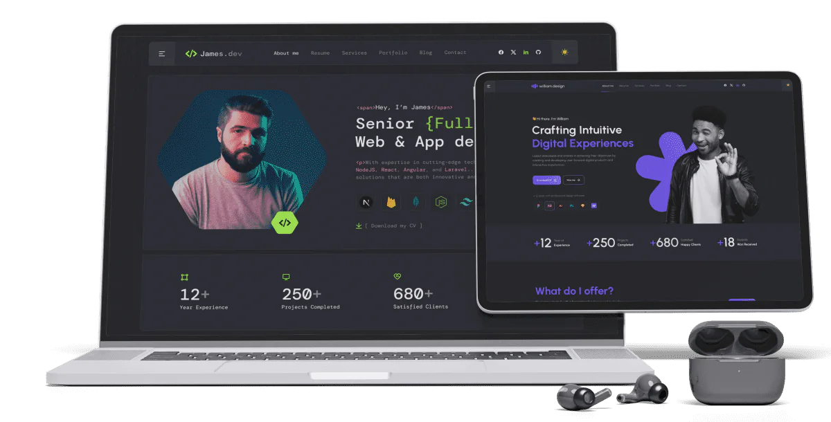 PHP Script Web Personal Portofolio & Resume
